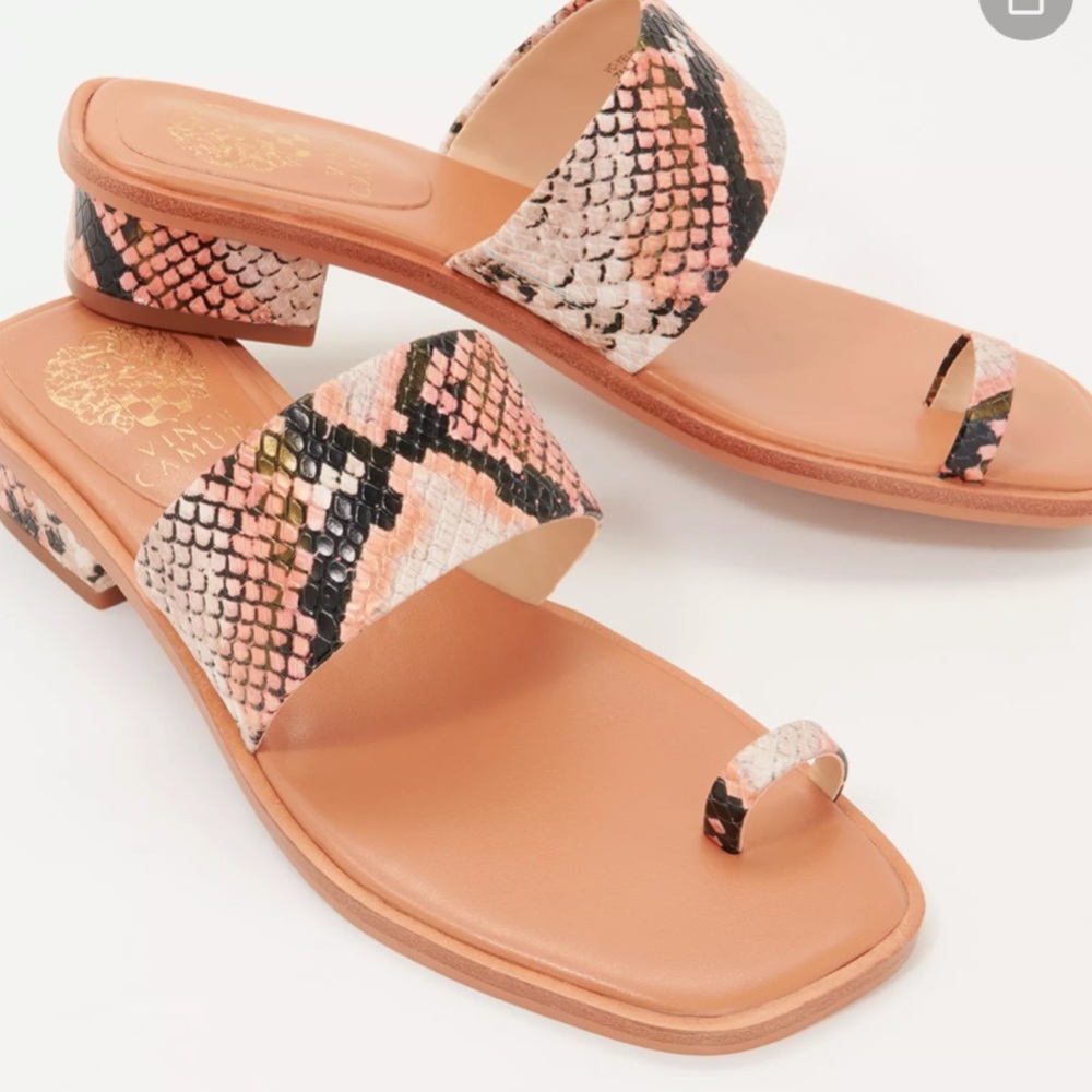 Women's Snakeskin Slide Sandals